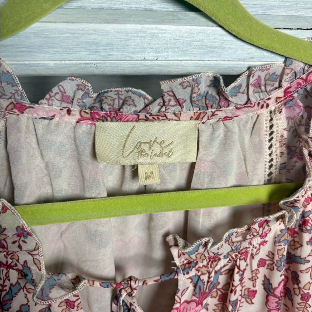 Anthropologie Love the Label Love Sam Tippy Floral Dress Festival Boho‎ Flirty - Picture 9 of 10